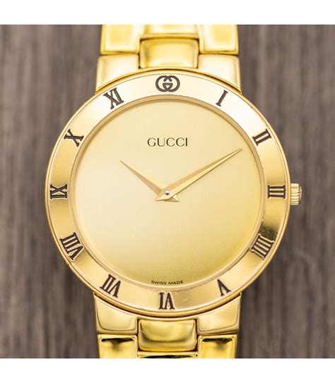 mens gold gucci watch|men's luxury watches gucci.